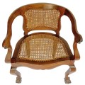 Stinkwood Rattan Occasional Chair C1940