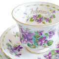 Royal Albert Flowers Of The Month February Violets  Trio