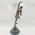 Bronze Figure Of Mercury After Giambologna FP Sanson Hamburg