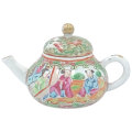 Chinese Export Miniature Famille Rose Tea Pot C1875