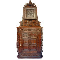 Victorian Oak Carved Oak Corner Cabinet C1896