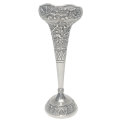 Indian Silver Trumpet Bud Vase 20th