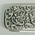 Hallmarked Silver And Glass Trinket Box Chester 1903