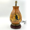 Fantastic Flamb Big Poppy William Moorcroft Lamp C1920