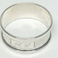 Hallmarked  Silver Serviette Ring Birmingham 1947