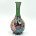 Moorcroft Clematis Tall Green Ground Vase C1950
