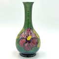 Moorcroft Clematis Tall Green Ground Vase C1950