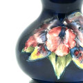 Moorcroft Orchid Vase On Blue Ground