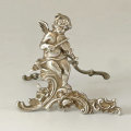German Silver Cabinet Ornament Angel Playing Violin