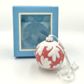 Wedgwood Pink and White Ribbon Christmas Tree Ornament
