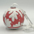 Wedgwood Pink and White Ribbon Christmas Tree Ornament