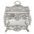 Hallmarked Silver Baroque Tea Caddy Chester 1906