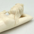 Japanese Carved Female Medical Figurine Late 19th