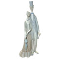 Lladro Figurine Edwardian Couple With Top Hat and Umbrella 130