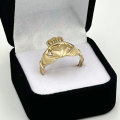 9 Ct Gold Irish Claddagh Ring