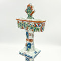 Art Nouveau Royal Delft Polychrome Candle Holder 1898