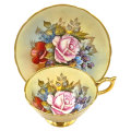 Aynsley Cabbage Rose J A Bailey Tea Cabinet Duo