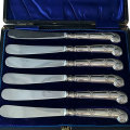Silver Butter Knives Boxed Sheffield 1931