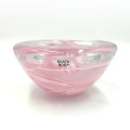 Kosta Boda Sweden Pink Swirl Bowl