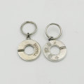 Vintage Dunhill Silver Interlocking Key Ring Holder