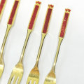 Eetrite 24ct Gold Plated Royal Albert Heirloom Cake Forks