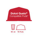 Importers Roma - 16 Nescafe Dolce Gusto compatible coffee capsules