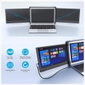 OFIYAA P2 Portable Monitor Laptop Screen Extender Dual 12'' Display 1080PFHD IPS USB-A/Type-C/HDMI 4
