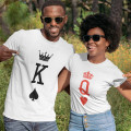 King Of Spade Queen of Hearts Couple T-shirts