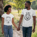 King  Lion & Queen Lioness  Couples T-Shirts