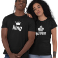 King and Queen Matching Couple T-Shirts