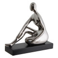 Silver Figurine Sitting 30X32CM