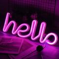 FA-A37 Hello Neon Word Sign Lamp USB And Battery Operated