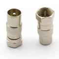 TV Antenna Coaxial Cable Adapter Satellite F Type Screw Socket to F Coaxial Antenna Male Converter