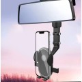 Treqa BC-T18 Universal Adjustable Car Rearview Mirror  Phone Holder