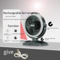 PM-032 Oscillating Rechargeable Table Fan With LED Light