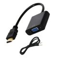 HDMI-VGA HDTV CRT Monitor TV 3.5mm Audio Cable Adapter Converter Male to Female Video adaptor