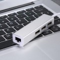 USB Type-C 3 Port HUB to RJ45 Fast Ethernet Adapter