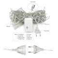 ZYF-99 LED Fairy Curtain Light With Tail Plug Extension White 3,0.5m