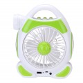 FA-1977 Rechargeable Desktop Fan With Light 2 x COB + 5W LED 2 In 1