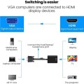 VGA to HDMI Adapter with AUX + USB Cable