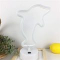 B-23 USB DC Cable Or Battery Operated Flying Dolphin Neon Lamp With Base