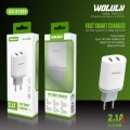 Wolulu AS-51385 Dual USB Wall Charger 2.1A
