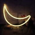 FA-A10 Crescent Moon Neon Sign Lamp USB And Battery Operated