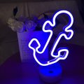 B-21 USB DC Cable Or Battery Operated Boat Anchor Neon Lamp With Base