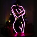 FA-A62 Lady,s Front Silhouette Neon Sign Lamp USB And Battery Operated