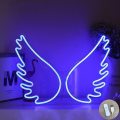 C-15-Wings USB Powered Wings Neon Lamp With Back Plate + On Off Switch