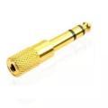Audio Adapter Stereo 6.5 male to 3.5 Female Jack Plug Audio Stereo Adaptor Gold