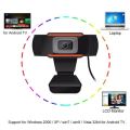 X11 HD 720P Driverless USB Webcam for Desktop With Built-in Microphone
