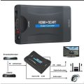 1080P HDMI To SCART  Converter Digital Analog Signal Adapter Fit NTSC,PAL For SKY HD