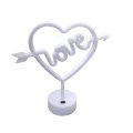 B-18 USB DC Cable Or Battery Operated Cupid Heart  Neon Lamp With Base